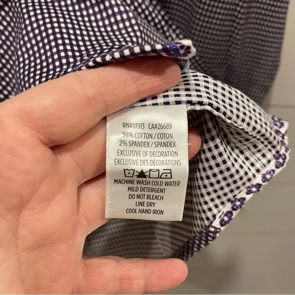 Robert Graham Augusto Purple & White Patterned Shirt Mens Size Large NWT - Picture 6 of 12